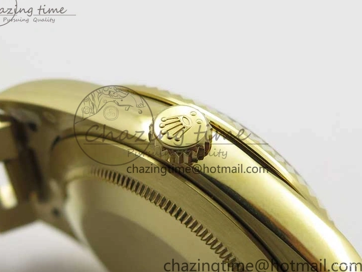 Black 40mm YG 228239 904 Version YG Bracelet Dial Markers BP A2836 Stick New Day-Date Dial on President 0420